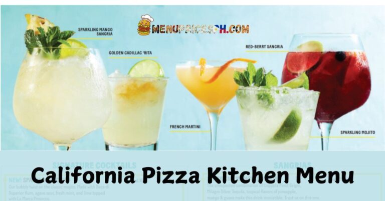 California Pizza Kitchen Menu (1)